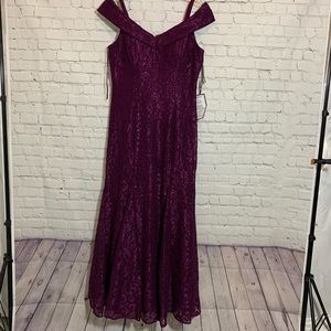 R&M Richards full length mulberry gown